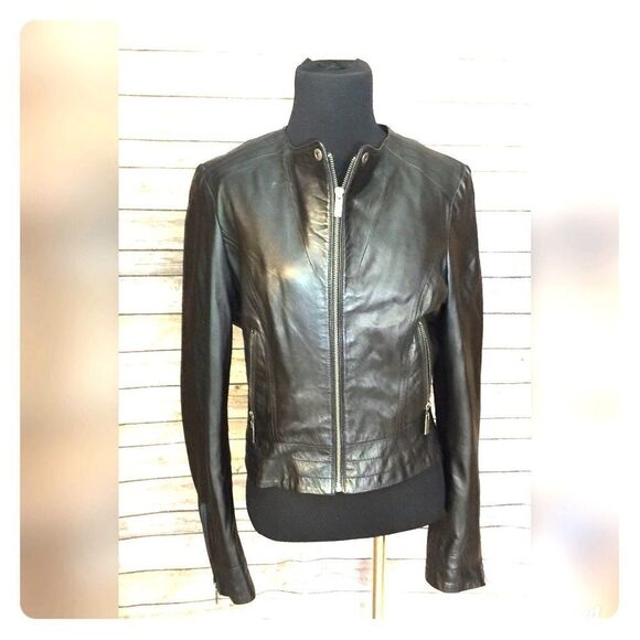 Blac noir leather jacket - Picture 1 of 5